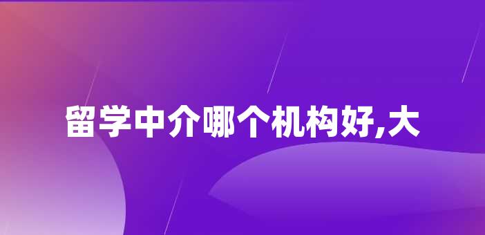 哪家留学机构最好 你有什么建议